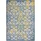 Homeroots 5 x 7 ft. Ivory & Blue Indoor & Outdoor Area Rug 385019 - alternate 1